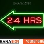 Neon Directional Signs