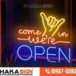 Neon Window Display Signs
