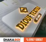 3D Acrylic High Letter LED Sign Board Jhenaidah District