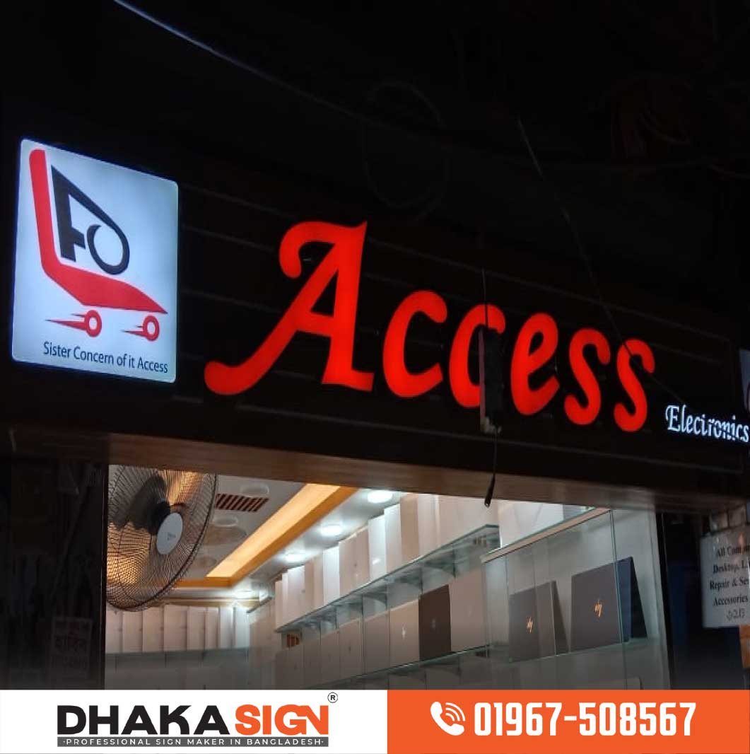 LED-Lighting-Sign Shop name plate design Bangladesh