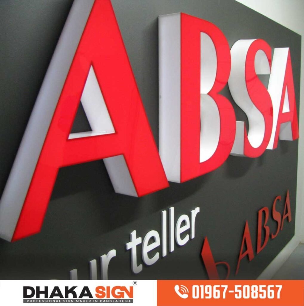 3D Acrylic Letter Sign Board