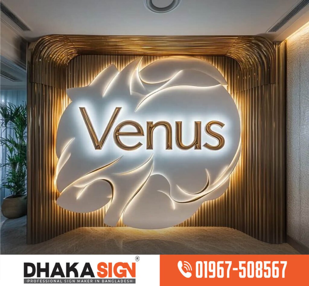 LED Sign Board 3D Acrylic Top Letter 3D SS High Letter Maker