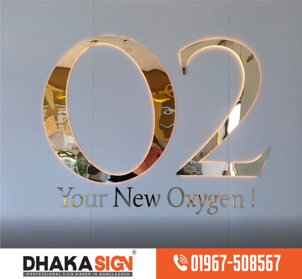 3D SS Sign Board Manufacturing in Bangladesh