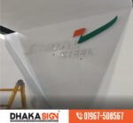 গোল্ডেন স্টেইনলেস স্টিল 3D লেটার সাইনবোর্ড ডিজাইন