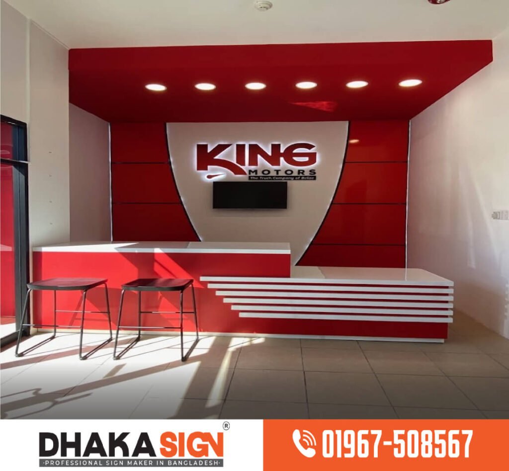Acrylic Backlit Sign Board to Customers Dhaka Bangladesh
