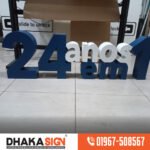 Acrylic Slim Led Sign Board Design in Bangladesh