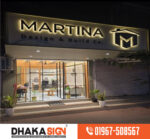 Box Type Acrylic LED Sign Board Made From High Quality Acrylic