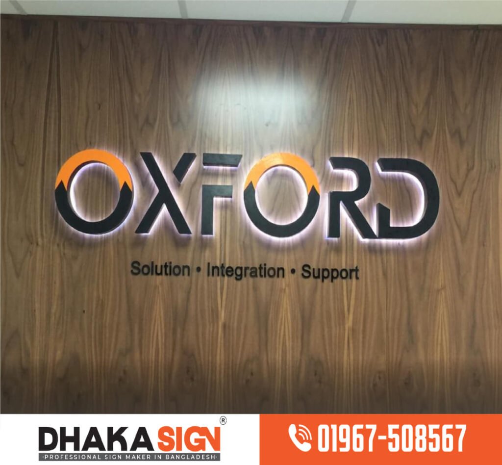 3D Acrylic Letter Sign Board Design Dhaka