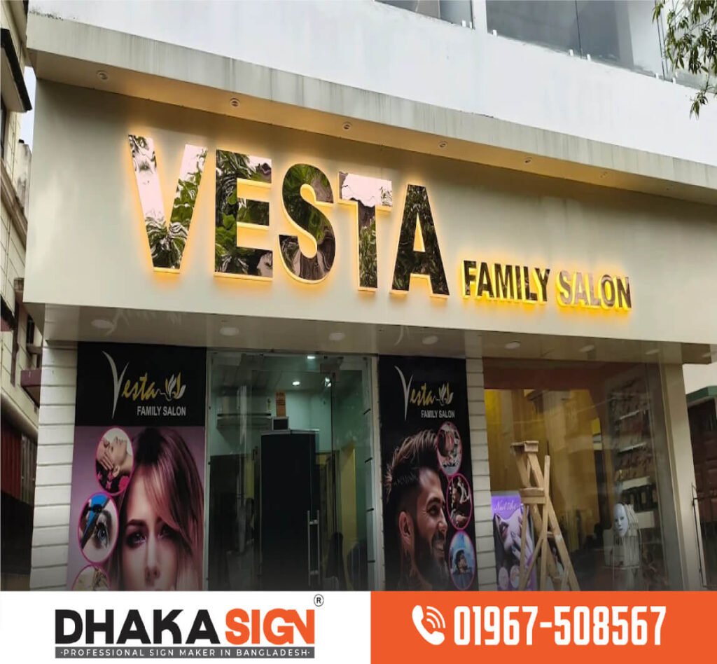 3D LED Acrylic Channel Letter Signboard Maker Dhaka
