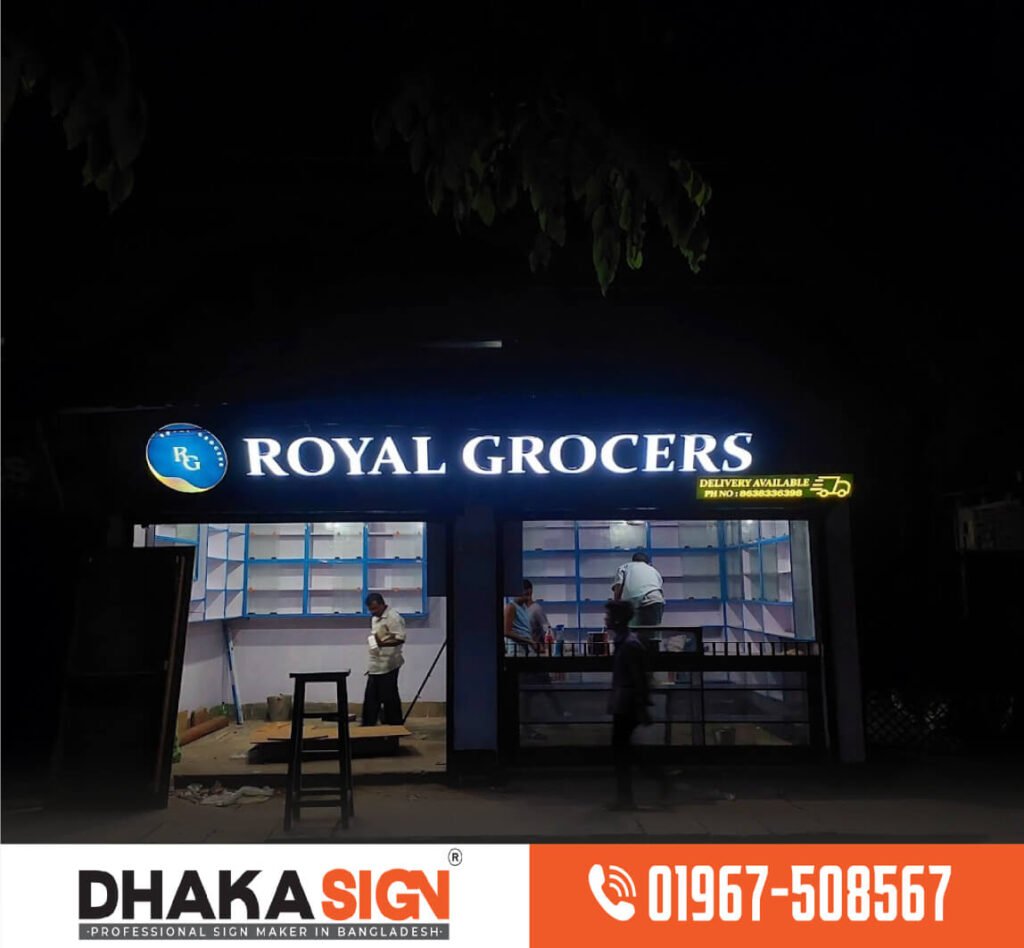 Led Acrylic 3D Letters Sign Board Bangladesh