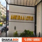 Front Light LED Stainless Steel Sign Board for Outside