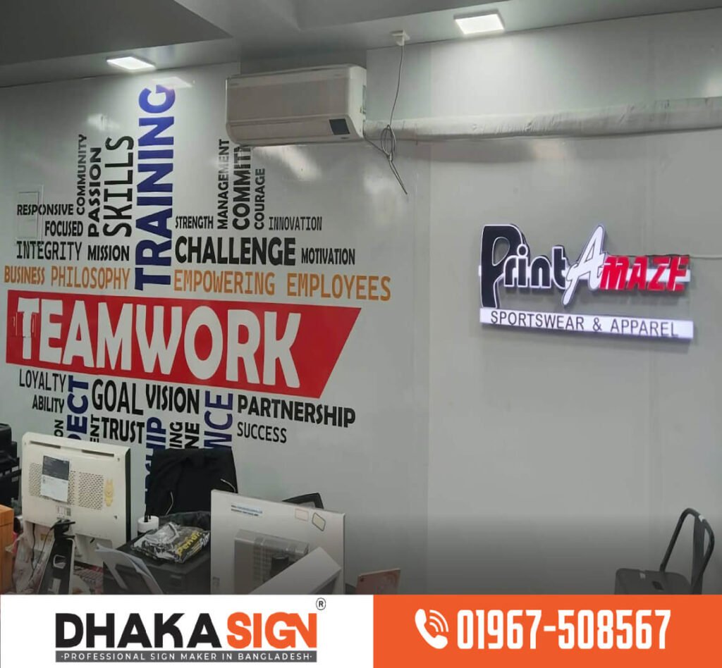3D Acrylic Letters LED Sign Board in Bangladesh