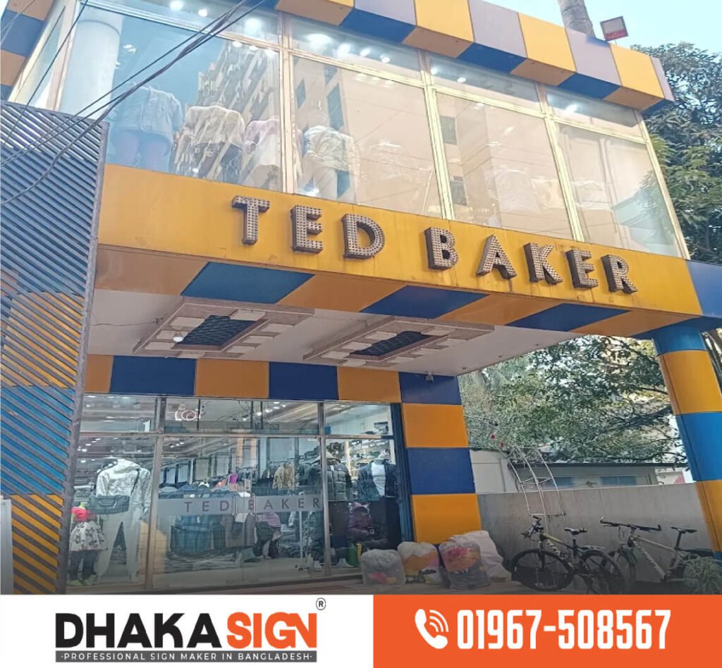 3D Acrylic Letters LED Sign Board in Bangladesh