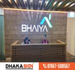 3D Round Stainless Steel Letter Sign Board in Dhaka BD